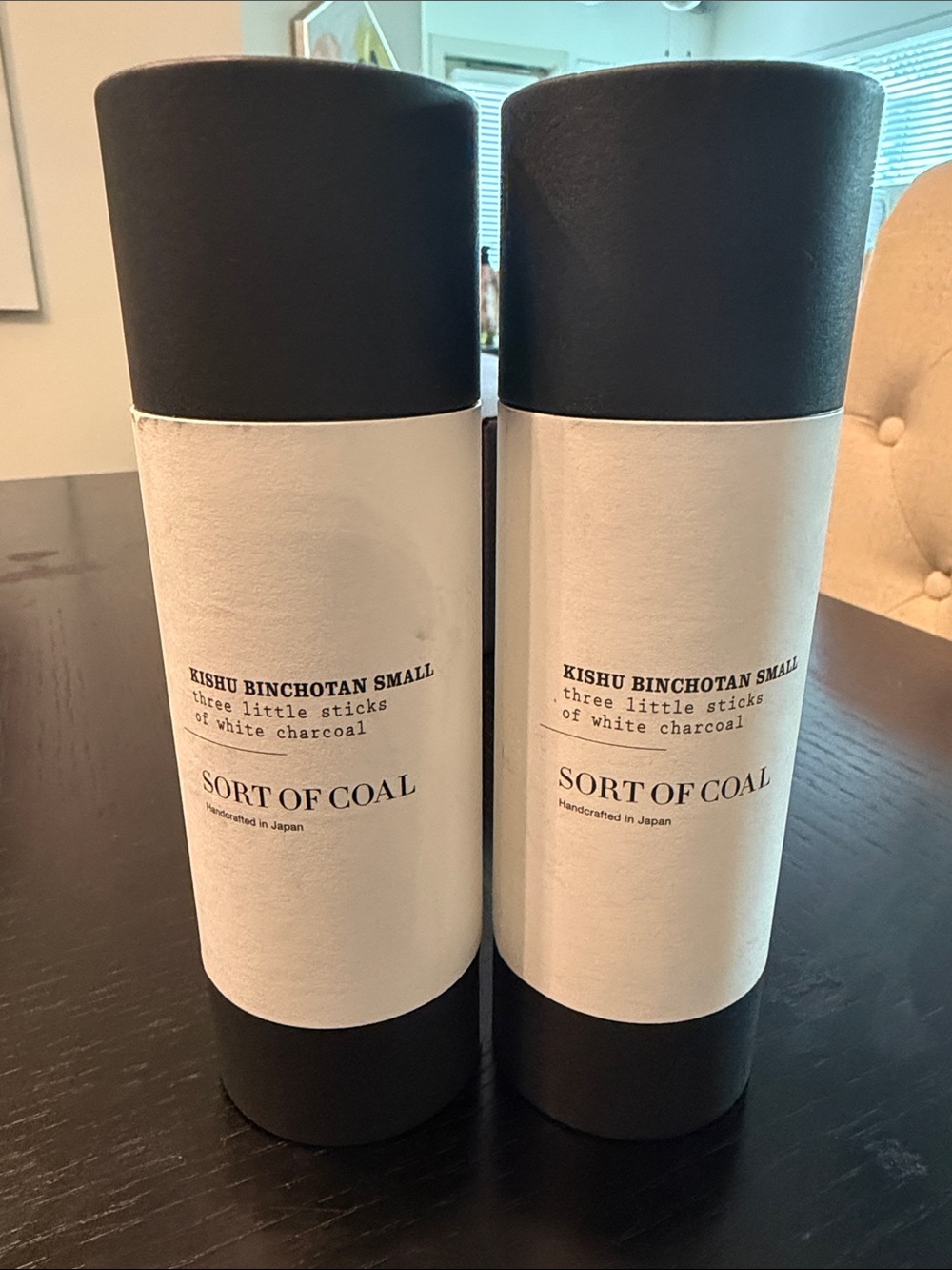 NWT Kishu Binchotan Small Charcoal 3 sticks of white charcoal. Filter tap water